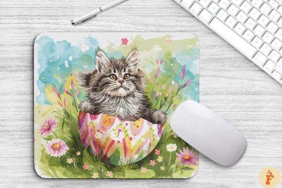 Download Cute Cat in Easter Egg Background - Easter egg Collection
