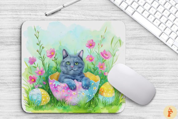 Download Cute Cat in Easter Egg Background - Easter egg Collection