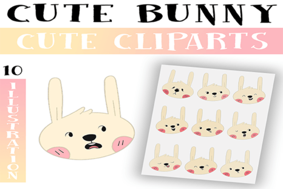 Download Cute Bunny Clipart Png / Commercial Use - Cute bunny clipart Collection