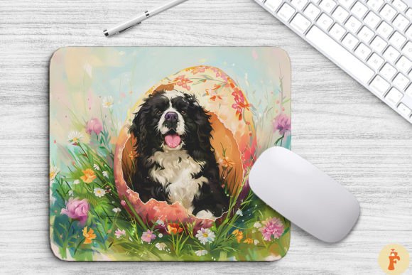Download Cheerful Dog in Easter Egg Background - Easter egg Collection