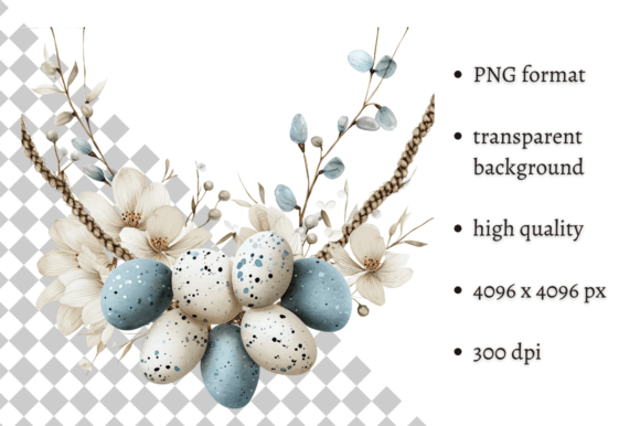 Download Watercolor Blue Easter Eggs Clipart - Easter egg Collection