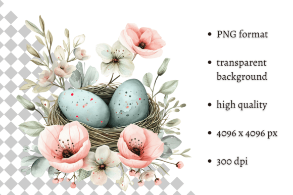 Download Watercolor Mint Easter Eggs Clipart - Easter egg Collection