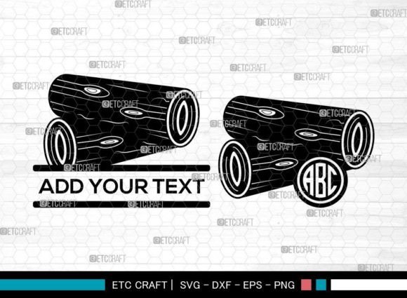 Download Wood Log Monogram SVG, Woodcutting - Woodcut Collection