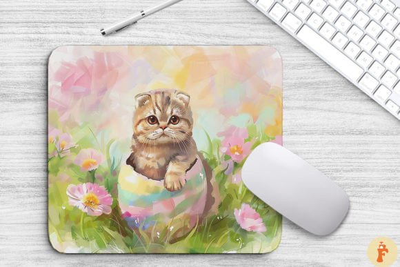 Download Cute Cat in Easter Egg Background - Easter egg Collection
