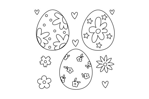 Download Decorated Easter Eggs Coloring Page - Easter egg Collection