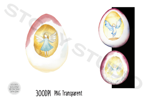 Download Panoramic Angel &amp; Fairy Easter Egg - Easter egg Collection