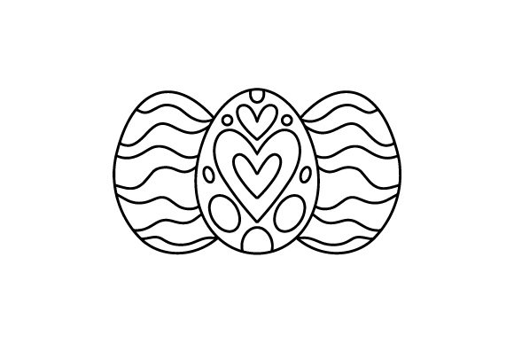 Download Decorated Easter Eggs Coloring Page - Easter egg Collection