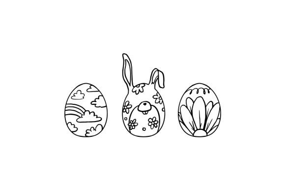 Download Decorated Easter Eggs Coloring Page - Easter egg Collection