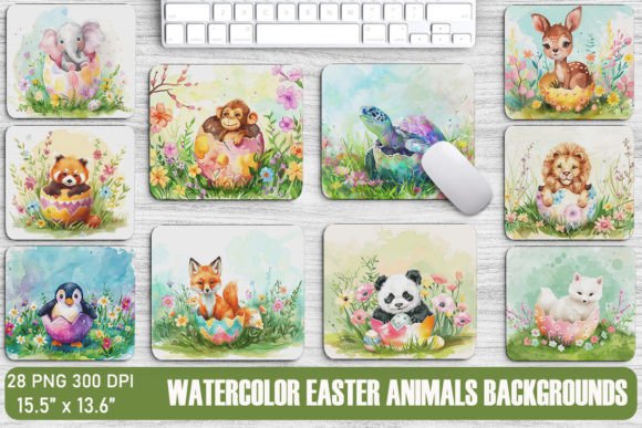 Download Cute Animals in Easter Egg Backgrounds - Easter egg Collection