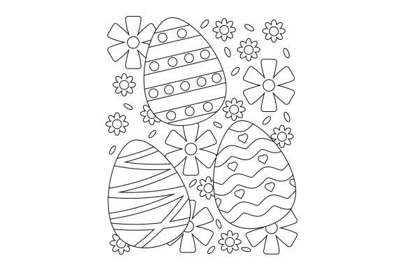 Download Decorated Easter Eggs Coloring Page - Easter egg Collection