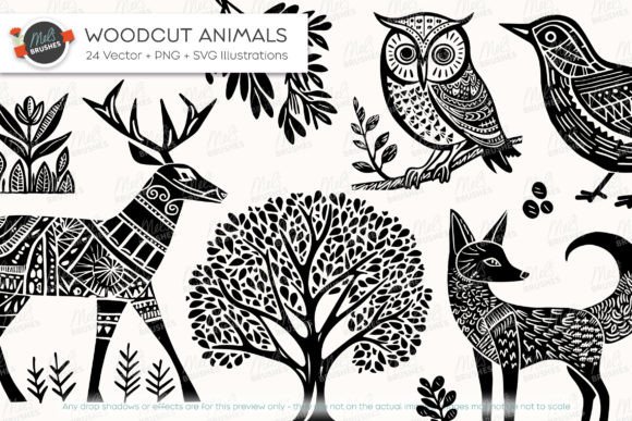 Download Vintage Woodcut Vector Animals - Woodcut Collection