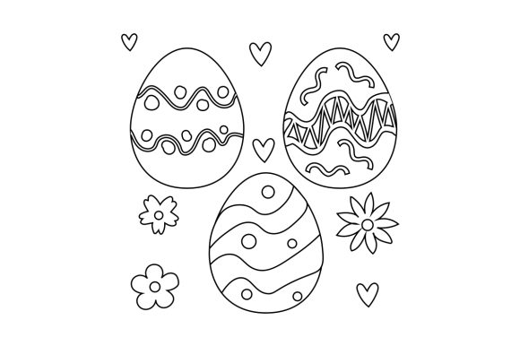 Download Decorated Easter Eggs Coloring Page - Easter egg Collection