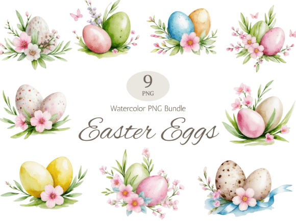 Download Easter Egg Clipart Bundle PNGs - Easter egg Collection