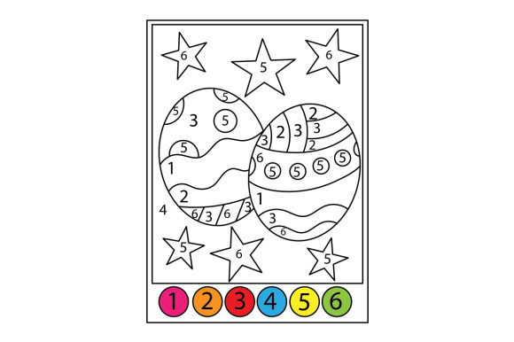 Download Decorated Easter Eggs Color by Number Color by Number - Easter egg Collection