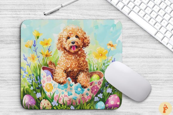 Download Cheerful Dog in Easter Egg Background - Easter egg Collection