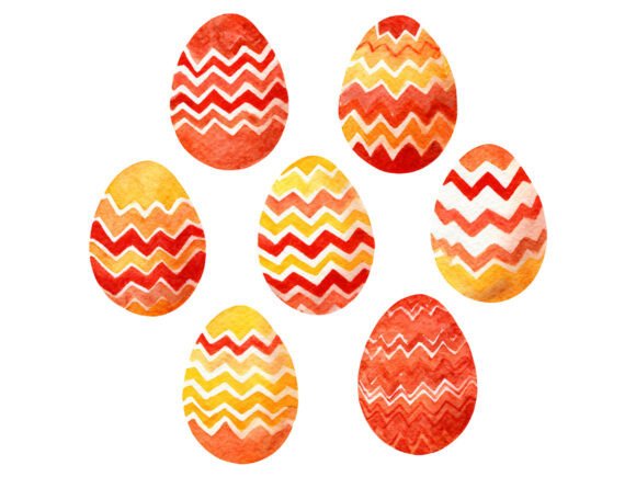 Download Bright Zigzag Easter Eggs PNG - Easter egg Collection
