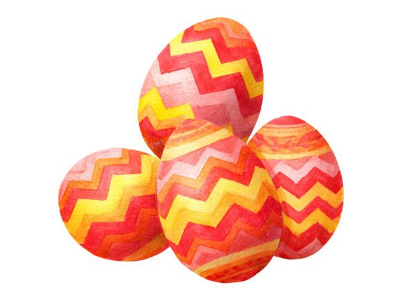 Download Multicolor Zigzag Easter Egg PNG - Easter egg Collection